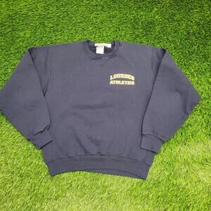 Vintage Lourdes Athletics Sweatshirt Women Medium 19x22 Crop